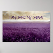 "Meine Träume leben" Motivation Affirmation Poster (Vorne)