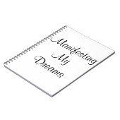 Meine Träume manifestieren Notizblock (Linke Seite)