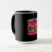 Meine Träume sind gestrichen Tasse (Vorderseite Links)
