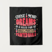 Meine Träume sind gestrichen Wandteppich (Vorderseite)