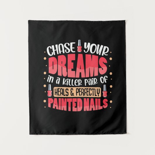 Meine Träume sind gestrichen Wandteppich (Vorderseite)