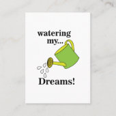 Meine Träume vom Essen zu erfüllen Visitenkarte (Vorderseite)