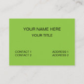 Meine Träume vom Essen zu erfüllen Visitenkarte (Rückseite)