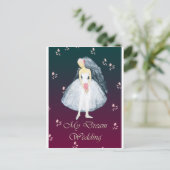 Meine Traumhochzeit Postkarte (Stehend Vorderseite)