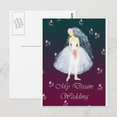 Meine Traumhochzeit Postkarte (Vorne/Hinten)
