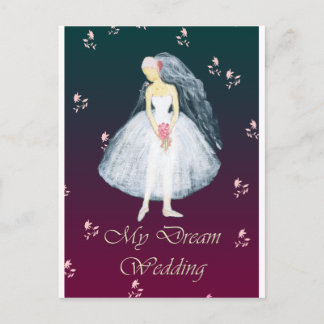 Meine Traumhochzeit Postkarte