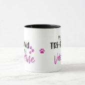 Meine Tri-pawd ist Meine Valentine-Tasse Tasse (Zentrum)
