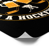 Meine Trinkmannschaft hat einen Hockeyproblemspiel Poster (Ecke)