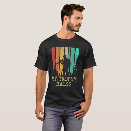 Meine Trophäen jagen Hirschjäger-Elche-Bowhunting T-Shirt (Vorne ganz)