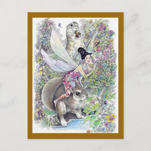 meine tropische Fantasie Postkarte (Vorderseite)