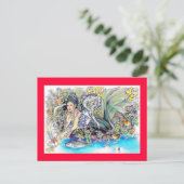 meine tropische Fantasie Postkarte (Stehend Vorderseite)