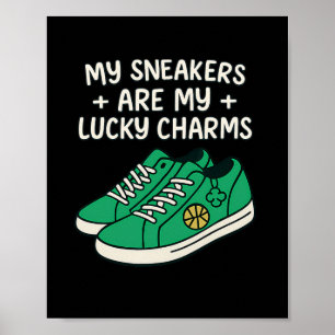 Meine Turnschuhe sind meine Glücksbringer Sketll G Poster