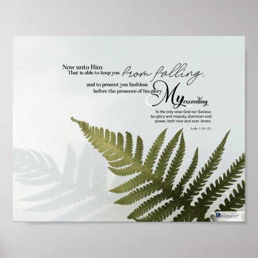 Meine überlegene Freude (Jude 1:24-25) Poster (Vorne)