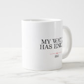 Meine Uhr ist beendet Jumbo-Tasse (Vorderseite Rechts)