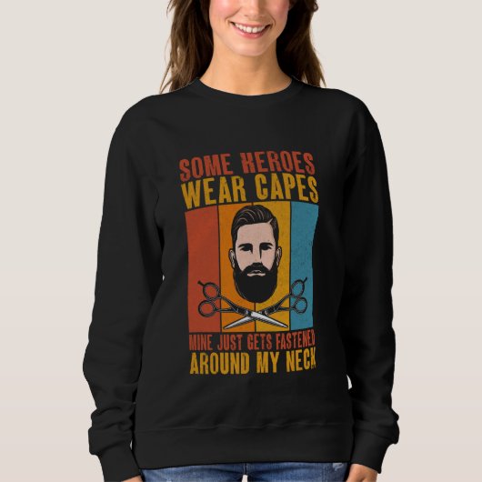 Meine Uhr wird gerade um meinen Nackenbarber gesch Sweatshirt (Vorderseite)