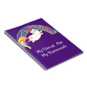 Meine Uni Katze hat meine Hausaufgaben gegessen Notizblock (Rechte Seite)