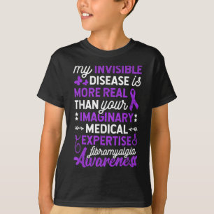 Meine unsichtbare Krankheit ist realer, fibromyalg T-Shirt