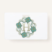 Meine Unterschrift mit dem Buchstaben h, Ausweis (Rückseite)