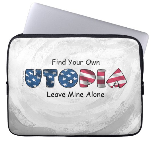 Meine Utopie Laptopschutzhülle (Vorderseite)