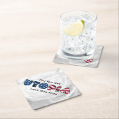 Meine Utopie Rechteckiger Pappuntersetzer (Vor Ort)