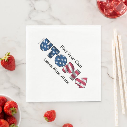 Meine Utopie Serviette (Beispiel)