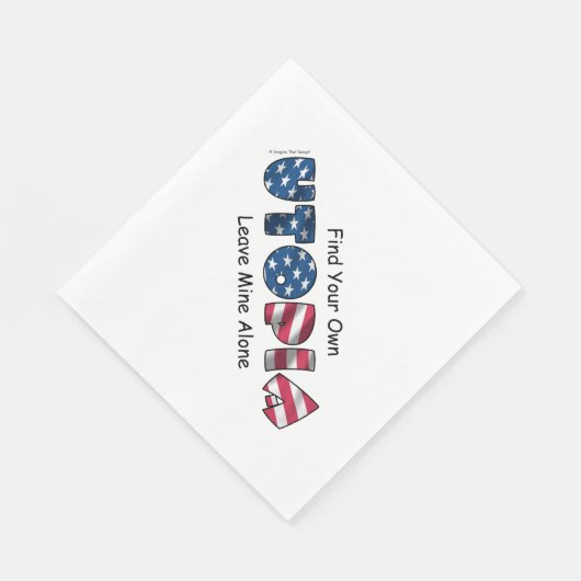 Meine Utopie Serviette (Ecke)