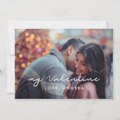 Meine Valentine elegante Tageskarte Feiertagskarte (Vorderseite)