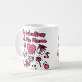 Meine Valentine nennen mich Mama Kaffeetasse (Vorderseite Links)