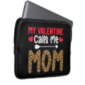 Meine Valentine nennt mich Mama Leopard Buffalo Ka Laptopschutzhülle (Vorne Rechts)