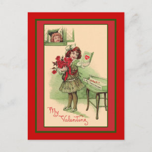 Meine Valentins-Schönen Vintage-Kunstkarten und Po Feiertagspostkarte