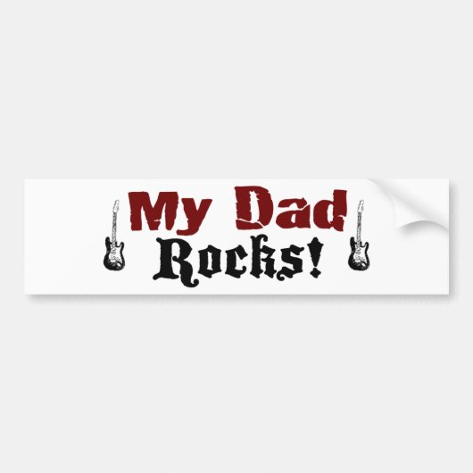 Meine Vater-Felsen Autoaufkleber (Vorne)