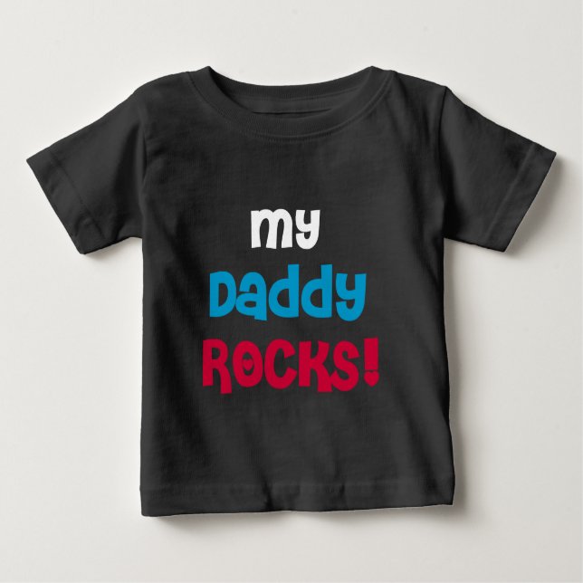 Meine Vati-Felsen Baby T-shirt (Vorderseite)