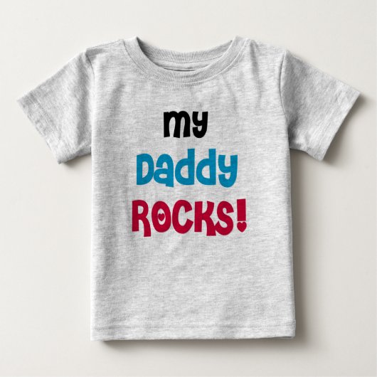 Meine Vati-Felsen Baby T-shirt (Vorderseite)
