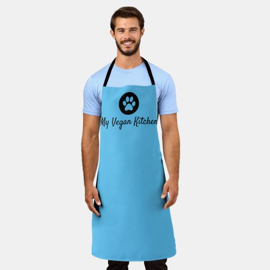 Meine Vegane Küche Blaue Schürze (groß) (Getragen)