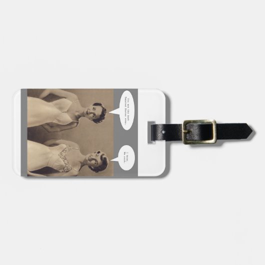 Meine verdrehte Schwester Gepäckanhänger (Vorderseite horizontal)