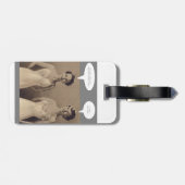 Meine verdrehte Schwester Gepäckanhänger (Rückseite horizontal)