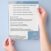 Meine verfügbaren Bücher Flyer (Hand)