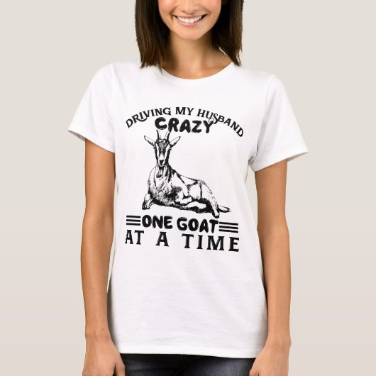 meine verrückte Ziege des Ehemanns auf einmal T-Shirt (Vorderseite)