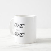 Meine verrückten Lieben Ihr verrücktes Kaffeetasse (Vorderseite Links)