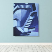 meine verrückten Treppen Leinwanddruck (Insitu (Holzboden))