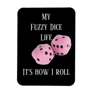 Meine verschwommene Würfel Leben ... auf einem Mag Magnet