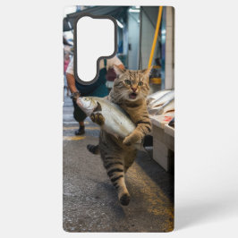 Meine verzogene Katze hat dem Lebensmittelhändler Samsung Galaxy Hülle