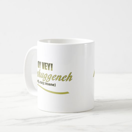 MEINE VIELEN PHRAKEN MESHUGGENEH KAFFEETASSE (Vorderseite Links)