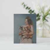 Meine vier Rettung Art Post Card Postkarte (Stehend Vorderseite)