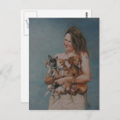 Meine vier Rettung Art Post Card Postkarte (Vorne/Hinten)