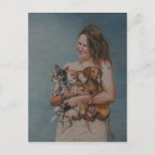 Meine vier Rettung Art Post Card Postkarte (Vorderseite)