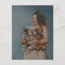 Meine vier Rettung Art Post Card Postkarte