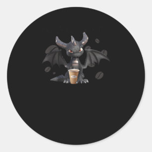 Meine vier Stimmungen ich brauche Kaffee ich brauc Runder Aufkleber