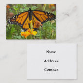 Meine Visitenkarten der Monarchschmetterlinge Visitenkarte (Vorne/Hinten)