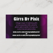 meine Visitenkarten Visitenkarte (Rückseite)